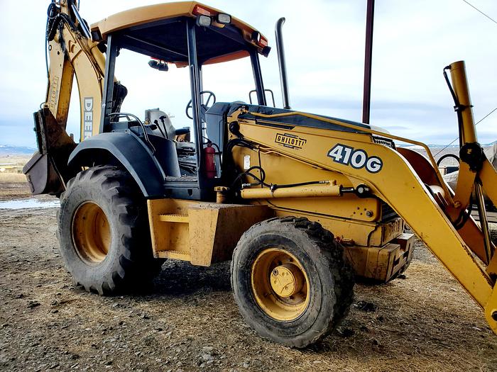 Used 2004 John Deere 410G Backhoe w/ Bale Fork + Bucket