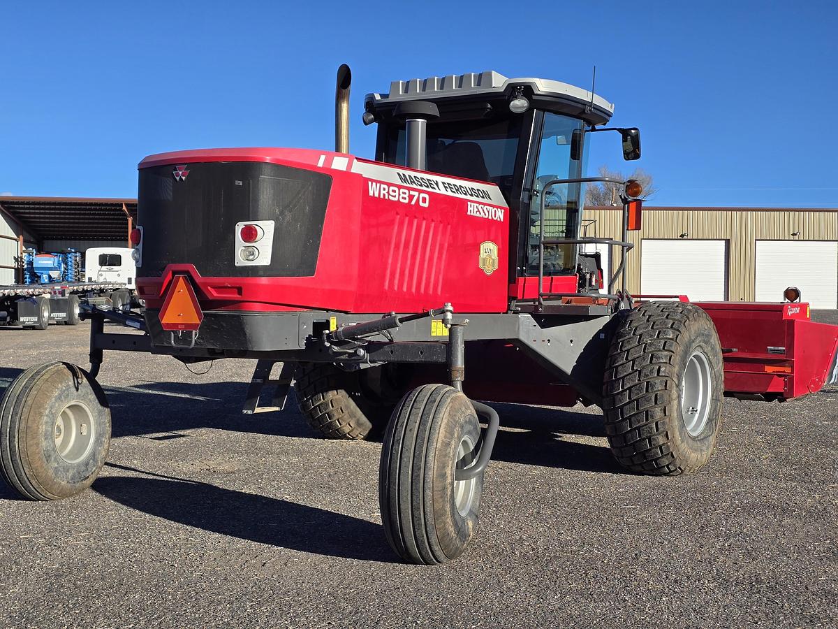 Used 2017 Massey Ferguson WR9870 Windrower w/ 700 hrs