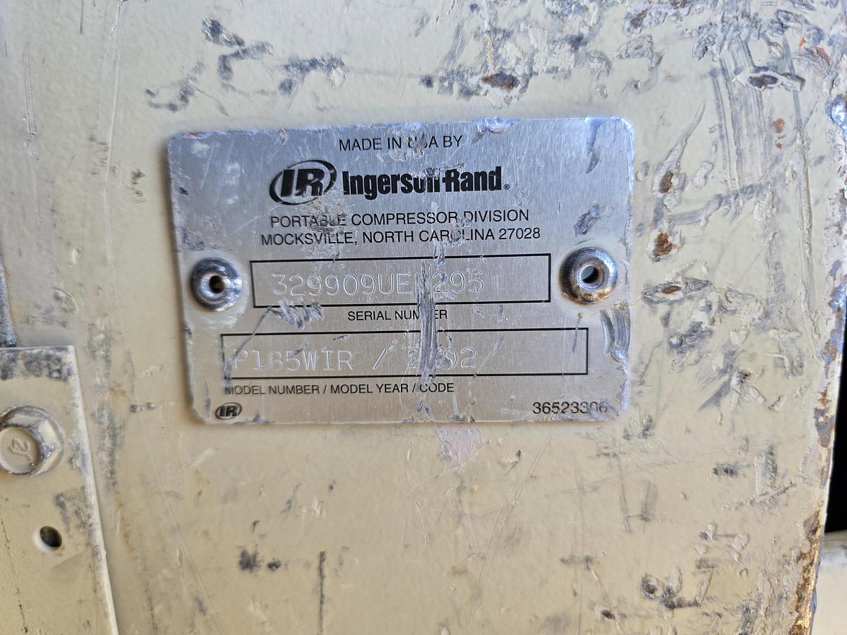 Used Ingersoll Rand P185 Air Compressor
