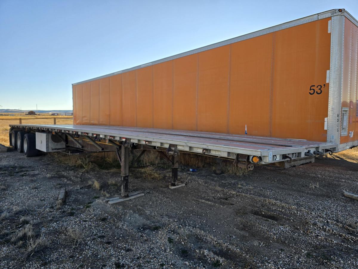 Used 48' Western Flatbed Hay Trailer