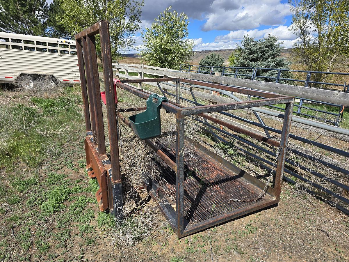 Used Big Bale Fork Attachment - Skid Steer