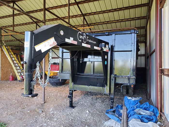 Used 2015 C&B 16' Dump Trailer - 20K gvwr