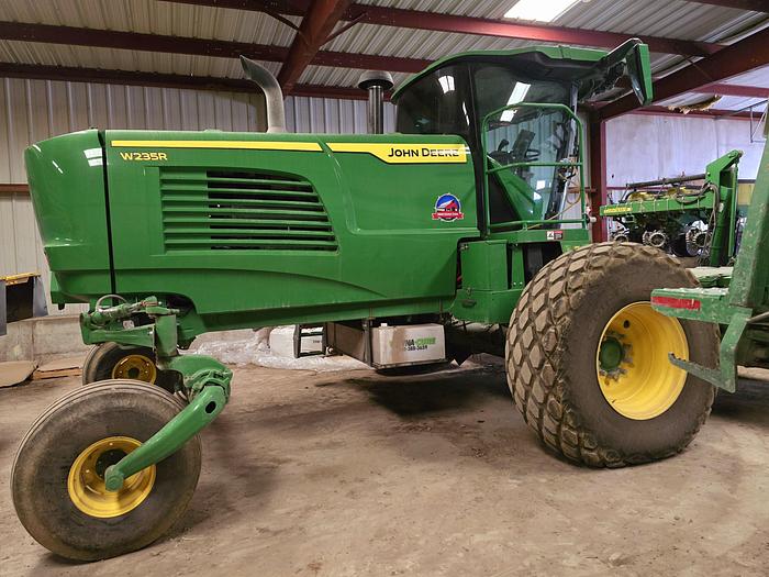 Used 2023 John Deere W235 Windrower w/ 500 eng hrs