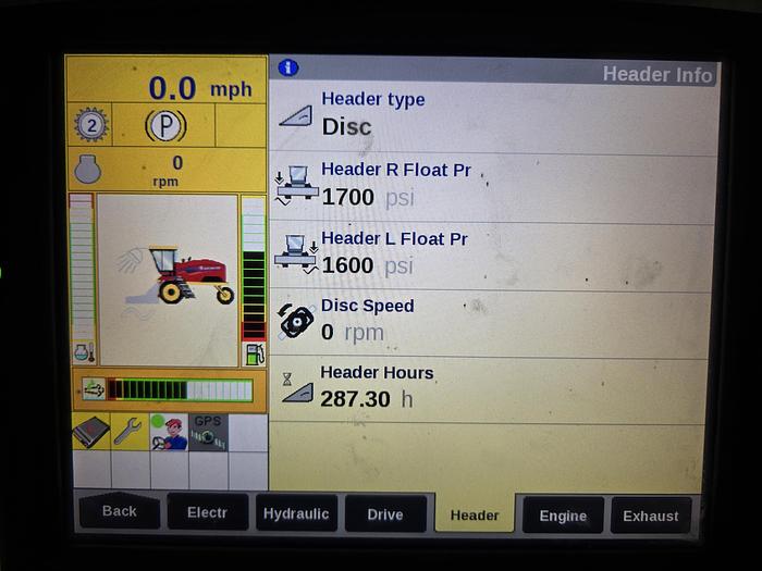 Used 2023 New Holland SR260 Plus Windrower w/ 390 eng hrs