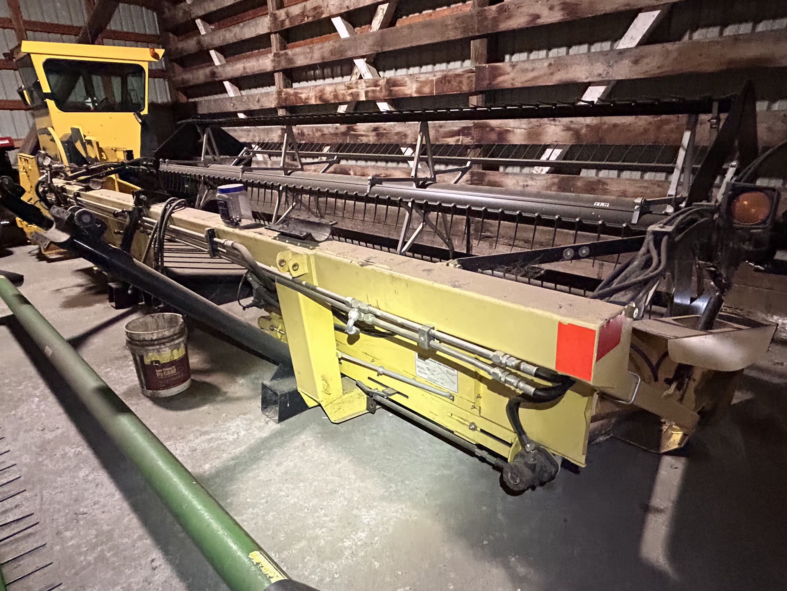 Used 18' Honey Bee SP18 Draper Header for JD Windrower