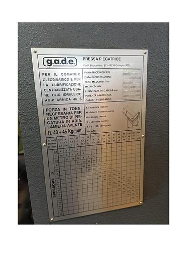 Gebraucht GADE2000X25 PRESS #ITA 1237