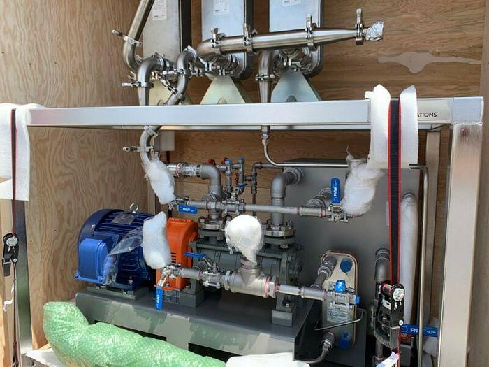 Used Delta Separations FFE-45 Falling Film Evaporator 45GPH w/ Chiller & Heater