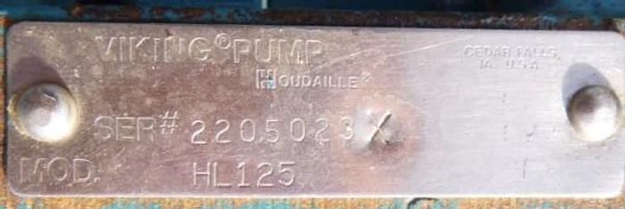 Used Pump, Gear, 3 HP, C/st, 1.5", Viking, Mdl HL125R #S743367
