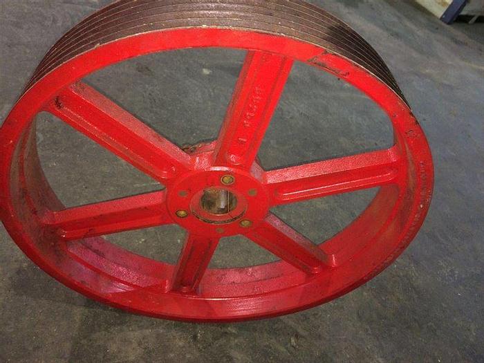 Used PULLEY SHEAVE 6-GROOVE 6B250 E BELT DRIVE WHEEL for Mud Pump