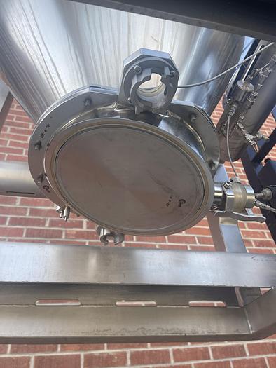 Used LB Bohle 1800 Liter Stainless Steel IBC Blending Tank Max Temp 100 C