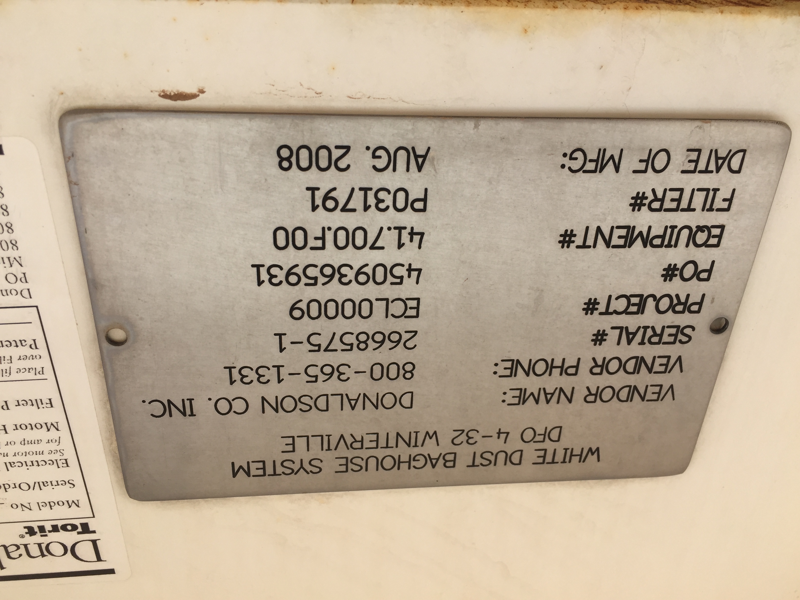 Used 2008 Donaldson Torrit DFO 4-32