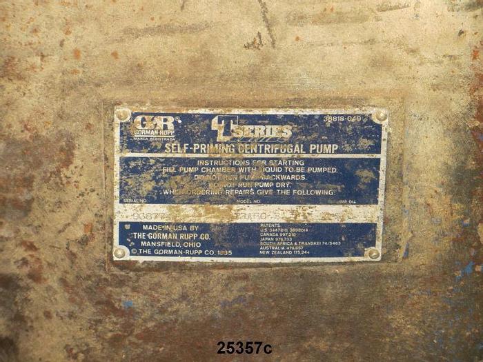 Used Gorman Rupp 3" T3A60-B Trash Pump #25357