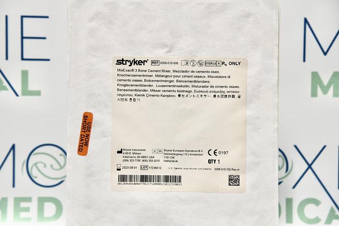 STRYKER 0206-015-000 MIXEVAC 3 BONE CEMENT MIXER, For Stryker High Vacuum Pump