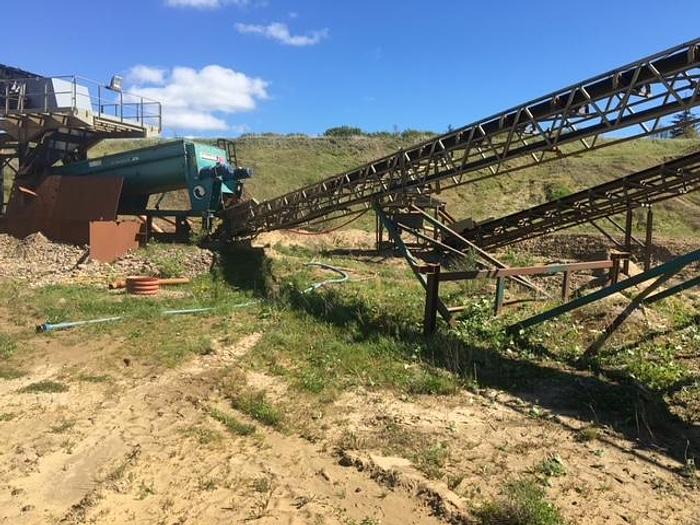 Gebraucht 2014 Terex Kieswaschanlage mit Powercrub 120 Schwertwäsche und Förderbändern