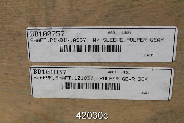 Unused Voith GV-15 Stainless Steel Pulper Shaft and Sleeve #42030