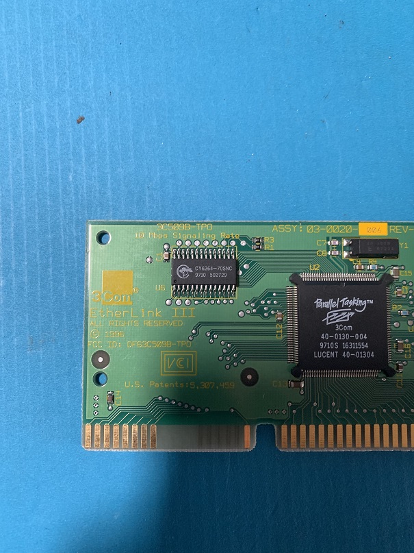 Used 3Com Etherlink III Network Interface Card 3C509B-TPO