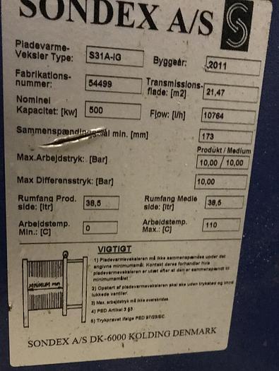 Used 2002 SONDEX S31A