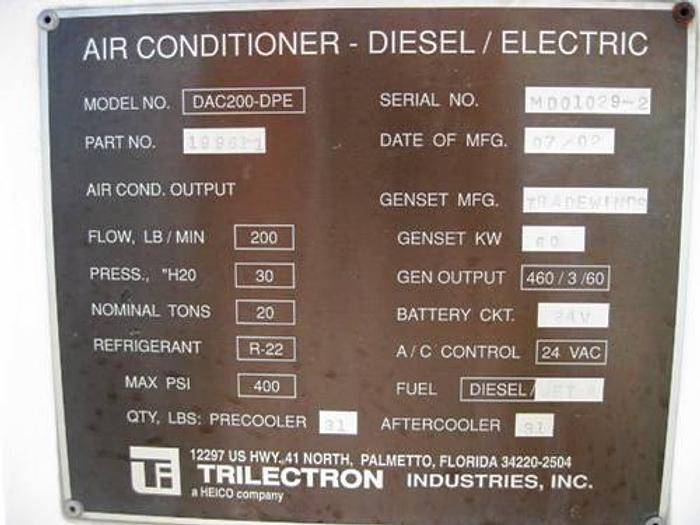 Used Omega Aviation - 2002 Trielectron 20 Ton Air Conditioner and Heater