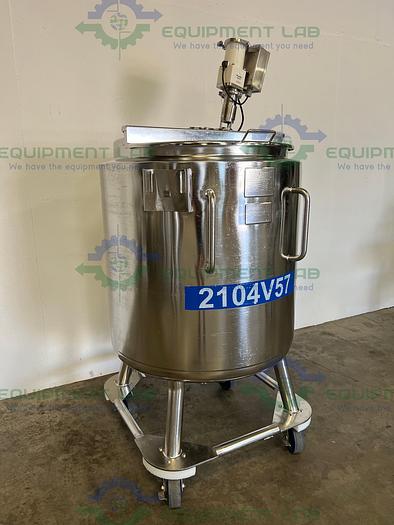Used Precision Stainless  500 Liter  Jacketed Reactor  Mixing Tank w/ PharMix Agitator