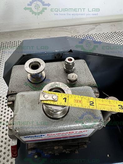 Used Welch  ChemStar 1400N Rotary Vane Oil Belt Vacuum Pump w/ Westinghouse AC Motor