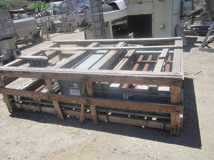 Used Conveyor, Roller, 52" x 8', C/st, Powered, Hytrol #S739060