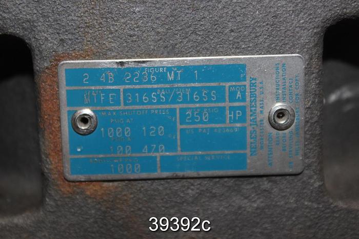 Unused Neles Jamesbury 2" Series 4000 Manual Ball Valve, IMO-203, 2 4B 2236 MT 1 #39392