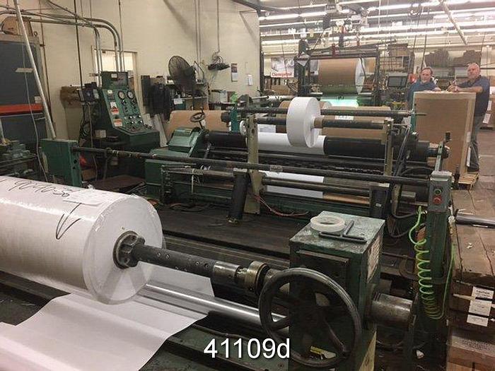 Used Dusenbery 800 Model Duplex Surface Center Slitter Rewinder #41109