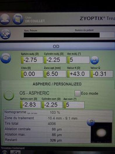 Used BAUSCH & LOMB Technolas 217P Zyoptix Laser - Excimer