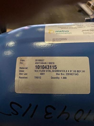 Used JAMESBURY QUADRA - POWR X A16 ACTUATOR W/ S/S VALVE