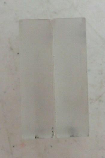 Used (2) Fisher Scientific 283 QS 1.000 14-385-928A Quartz Micro Cells Cuvettes