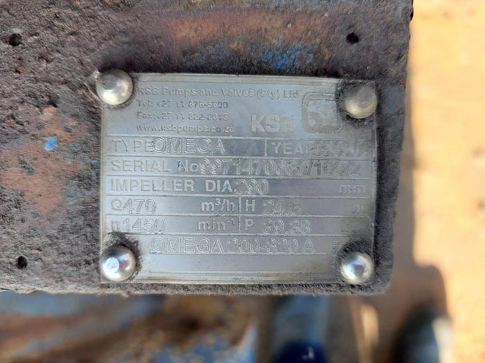 Used KBS Omega Pump w/ Motor on Base