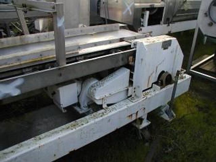 Used Conveyor, Belt, 24" X 12', S/st, Dewatering, Cheese Curds, #Z401040