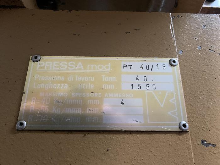 Buone Pressa Piegatrice Oleodinamica IMAL PT 40/15
