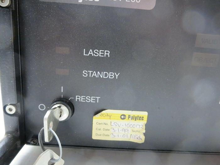 Used Polytec, LSV-200-US & LSV-065, Controller & Sensor Head Read Description