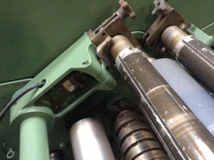 Used 74" DUSENBERY MODEL 260 FS DUPLEX CENTER SURFACE SLITTER REWINDER NO UNWIND