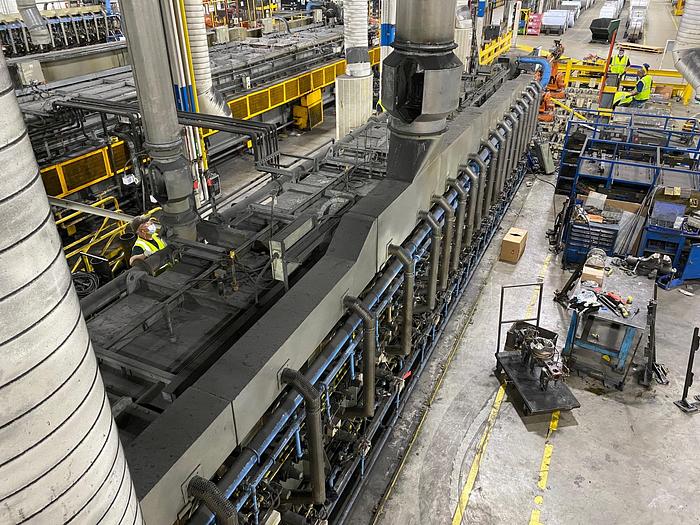 Used Wellman Gas Fired Roller Hearth Furnace (2000*F)