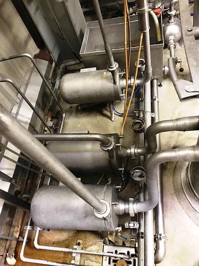 Used 2-step falling-film vacuum evaporator