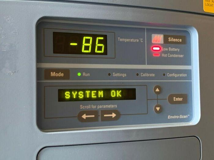 Used Thermo Scientific 8606 -86 ºC Ultra Low Laboratory Freezer 23 Cu Ft 230V