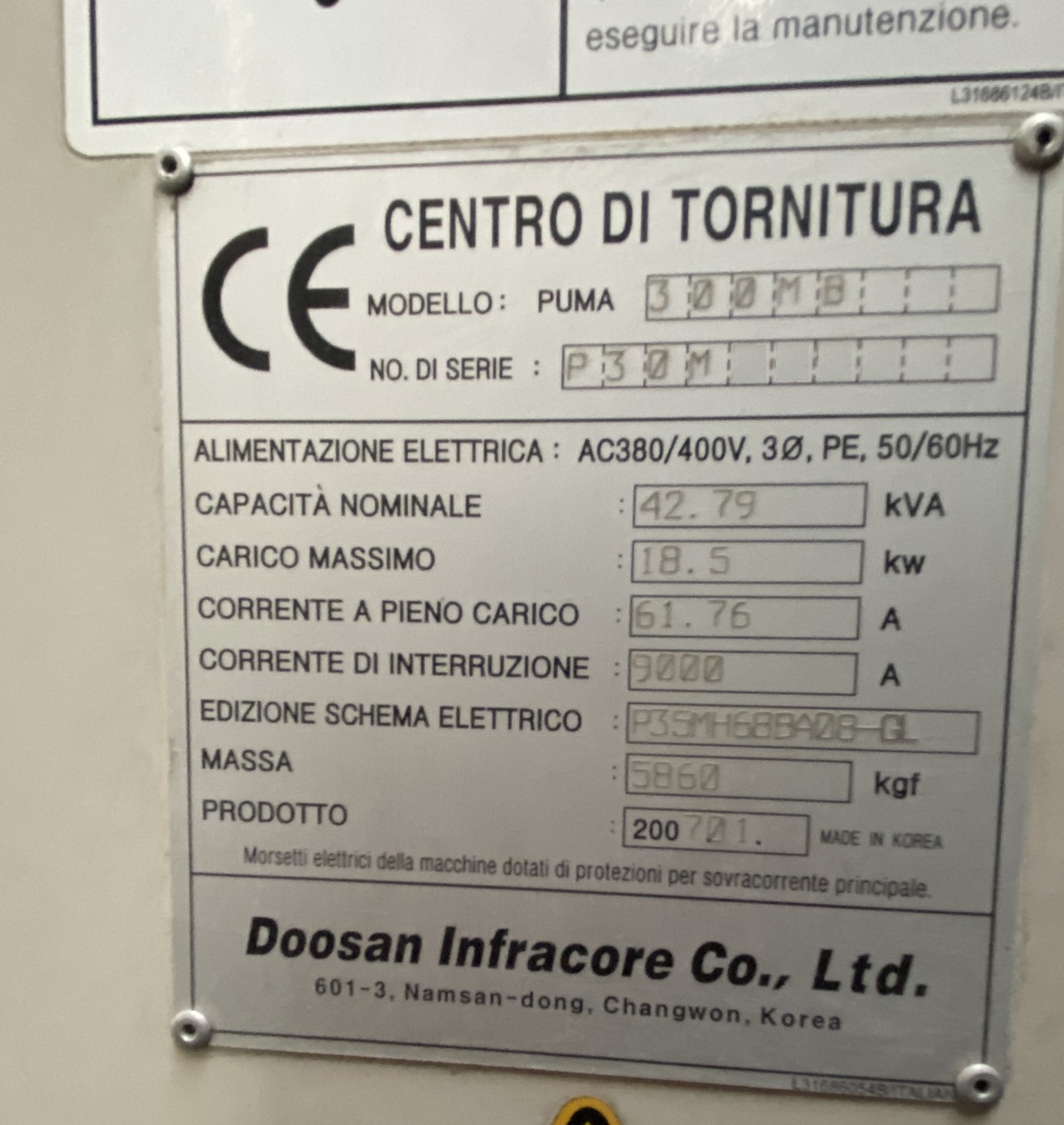 Usato 2007 Doosan Daewoo PUMA 300MB/GL