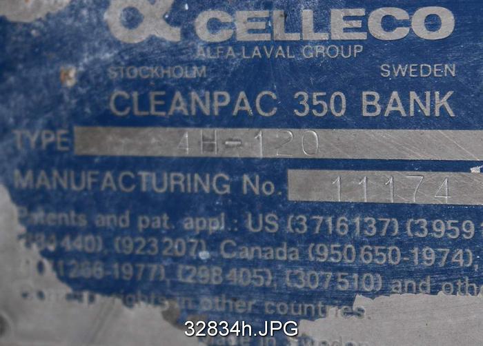 Used Celleco Cleanpac 350 Cleaner System #32834