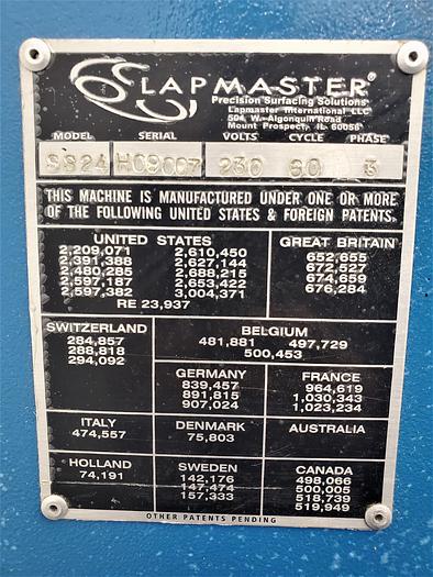 Used Lapmaster SS-24H Single Side Lapping/Polishing Machine