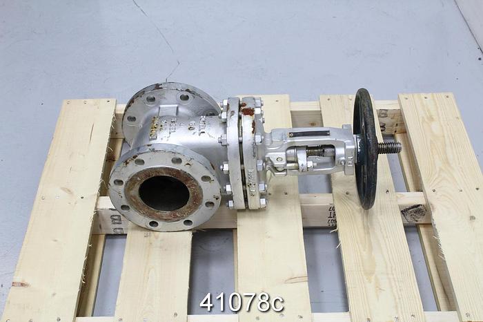 Used Powell 4" Globe Valve #41078