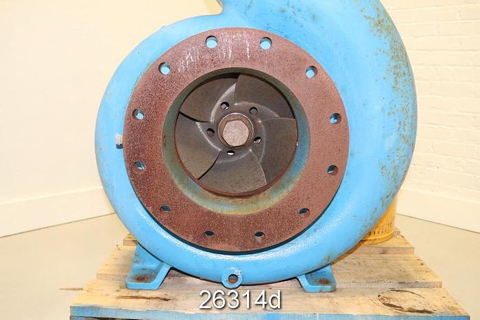 Used Goulds 3180 Goulds 3180, 10X12X16, Stainless Steel Impeller, Diameter 386X344, Ductile Iron Suction Side Plate, Casing, And Stuffing Box.  John Crane Mechanical Seal.   7266 Gpm @ 138 Ft Head, 1800 Rpm, On Base, New #26314