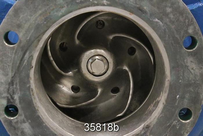 Used Goulds 3175 6x8x18 Pump, Stainless Steel, 5-Vane Impeller #35818