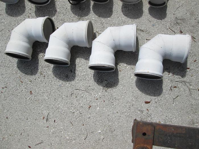 Used Pierce IPS Epoxy Coated PVC Elbows