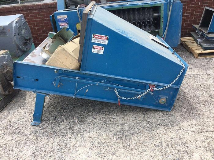 Used 58" BLOAPCO BLOWER APPLICATION COMPANY FLOOR MOUNT SHREDDER W/ CONVEYOR