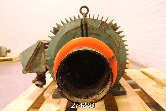 Used Reliance  Ac Motor, 60 Hp, 1775 Rpm, 460V, Frame 364T, S.F. 1.15, 74 Amps, Tefc, 60Hz, 3 Phase, Continuous Duty #27423