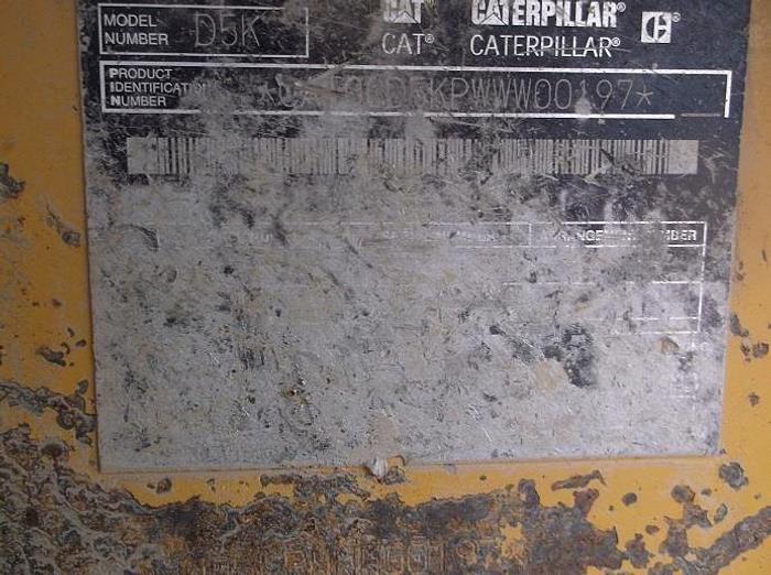 Used 2008 CATERPILLAR D5K XL