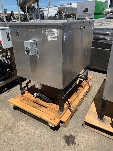 Used 2 Compartment Stainless Steel Jacketed & Insulated Heated Coating Tank