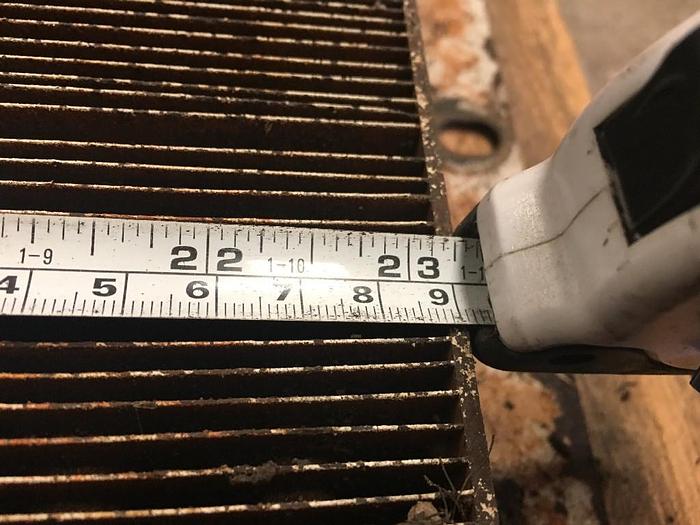 Used GOOD USED OIL COOLER, LENGTH: 23" W X : 22" L X 2" THICKNESS